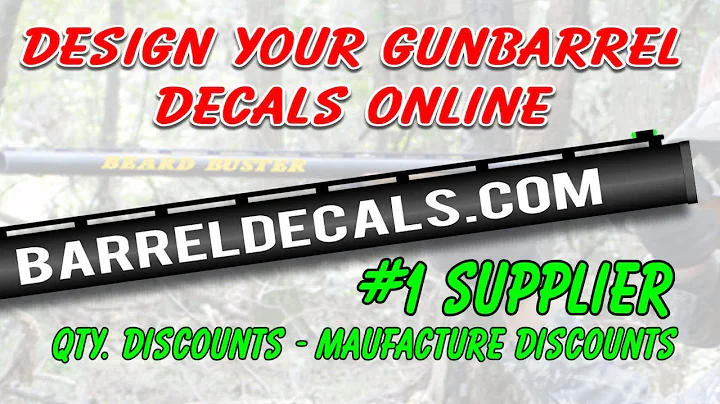 Installing custom gun barrel decals stickers
