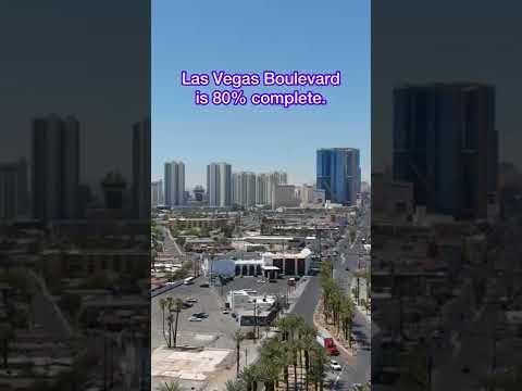 Las Vegas Boulevard construction is 80% complete from Sahara to Stewart downtown! Done: spring 2023