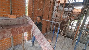 hướng dẫn đóng cầu thang zích zắc chuẩn không cắt ván nhiều #687