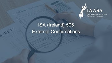 ISA (Ireland) 505 External Confirmations