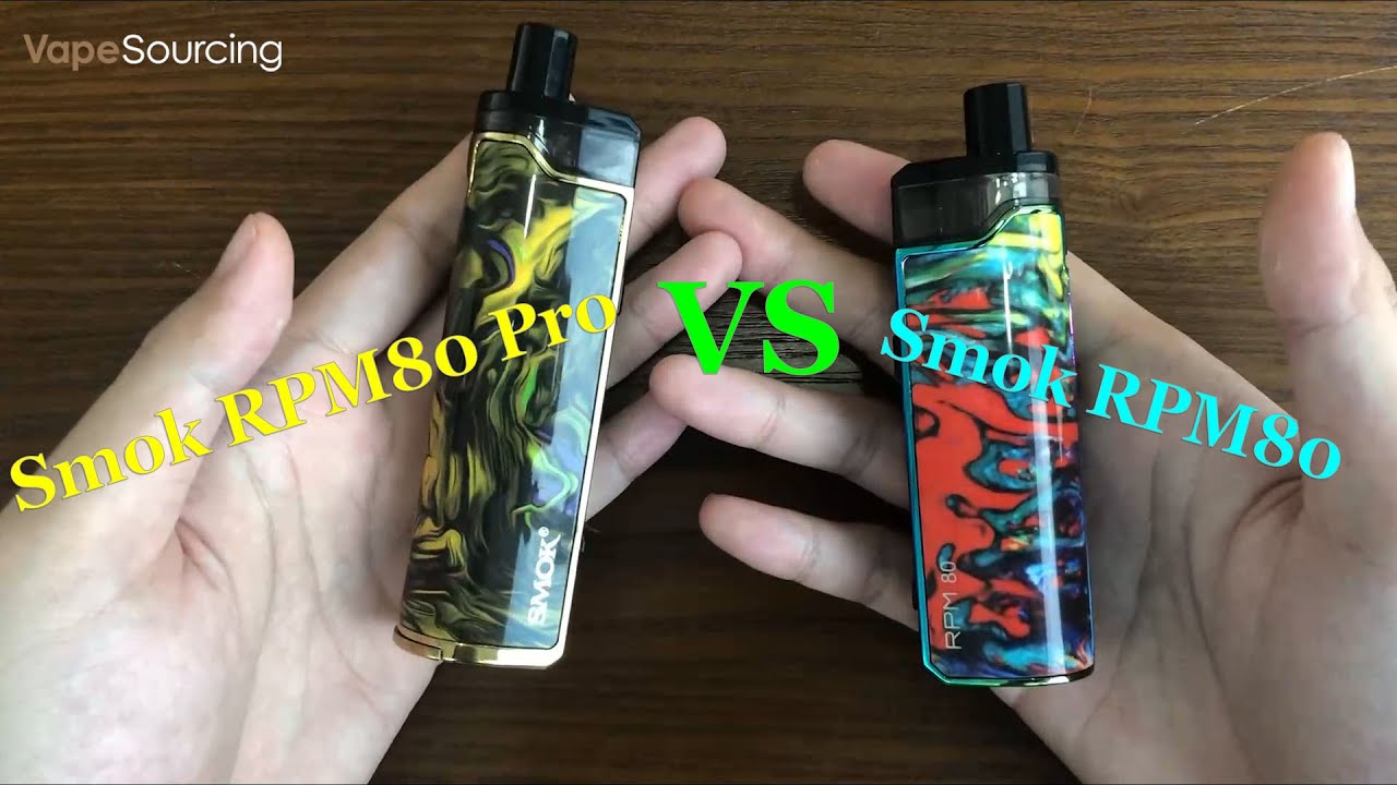 Smok Rpm80 Pro Vs Rpm80 80w Unboxing Review Is There Any Difference Vapesourcing Review Youtube