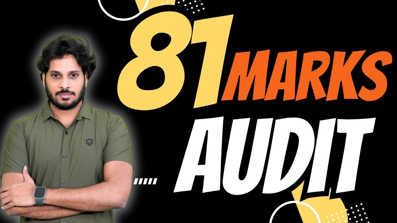 81 MARKS IN AUDIT | CERTIFIED COPY ANALYSIS | CA INTER