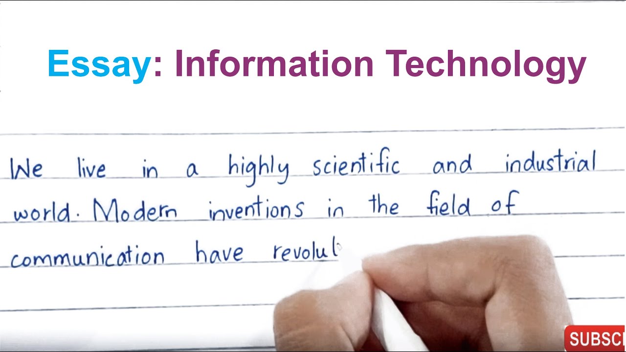 Information Technology Essay In English YouTube Information Technology Essay In English YouTube