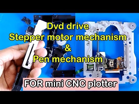 How to make mini CNC plotter using old DVD drive