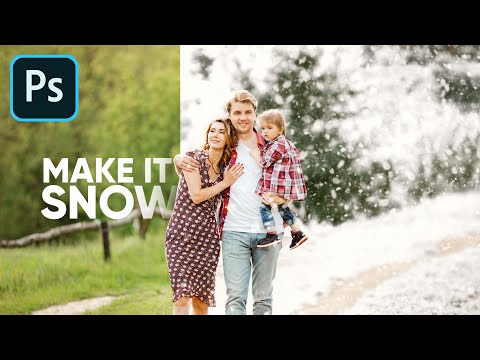 Make It Snow in Summer with Photoshop!