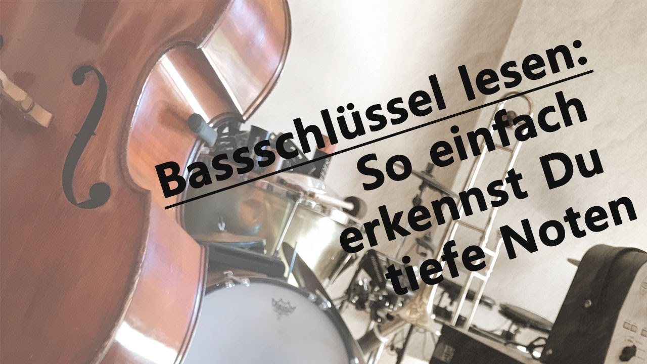 Bassschlüssel lesen für Anfänger - einfach Noten erkennen und lesen ...