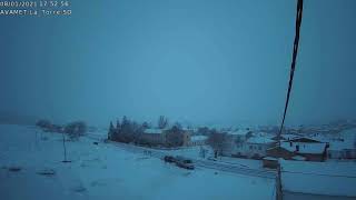 Timelapse nevada La Torre (Utiel) - Temporal Filomena