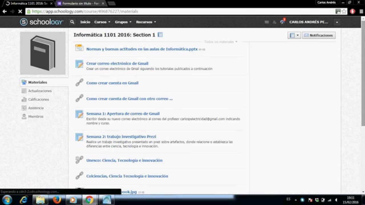 Como enviar tareas en Schoology - YouTube