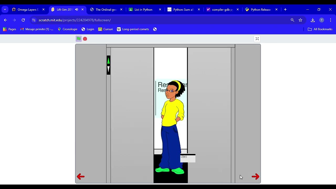 Orona elevator in Scratch