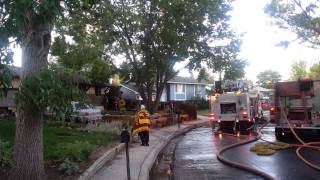 Colorado Springs house fire displaces nine people, two dogs
