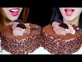 ASMR HUGE CHOCOLATE CREAM CAKES *BIG BITES* EATING SOUNDS चॉकलेट केक sjokoladekake ケーキ 초콜릿 케이크 먹방