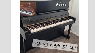 Old Yamaha U1 school piano.....RESCUED!