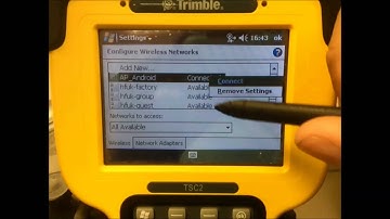How to tether a Wifi Connection to a Trimble TSC2 from a Android Smartphone
