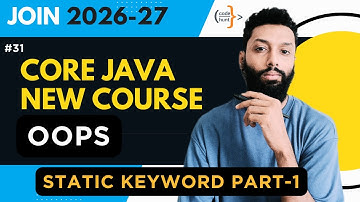 Static Keyword in Java | Part-1 | Static Variable & Static Block Explained | Hindi