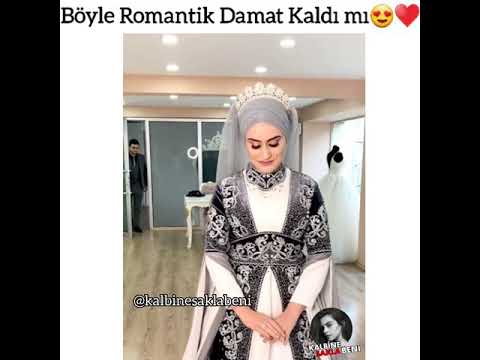 Böyle Romantik Damat Kaldı mı😍 #kalbinesaklabeni #duygusalvideolar#askvideolari #ask#mutluluk#düğün