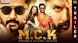 Macharla Chunaav Kshetra (M.C.K) Hindi Trailer {4K Ultra HD} | Nithiin, Krithi Shetty | Catherine