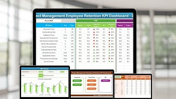 Project Management Employee Retention KPI Dashboard in Excel