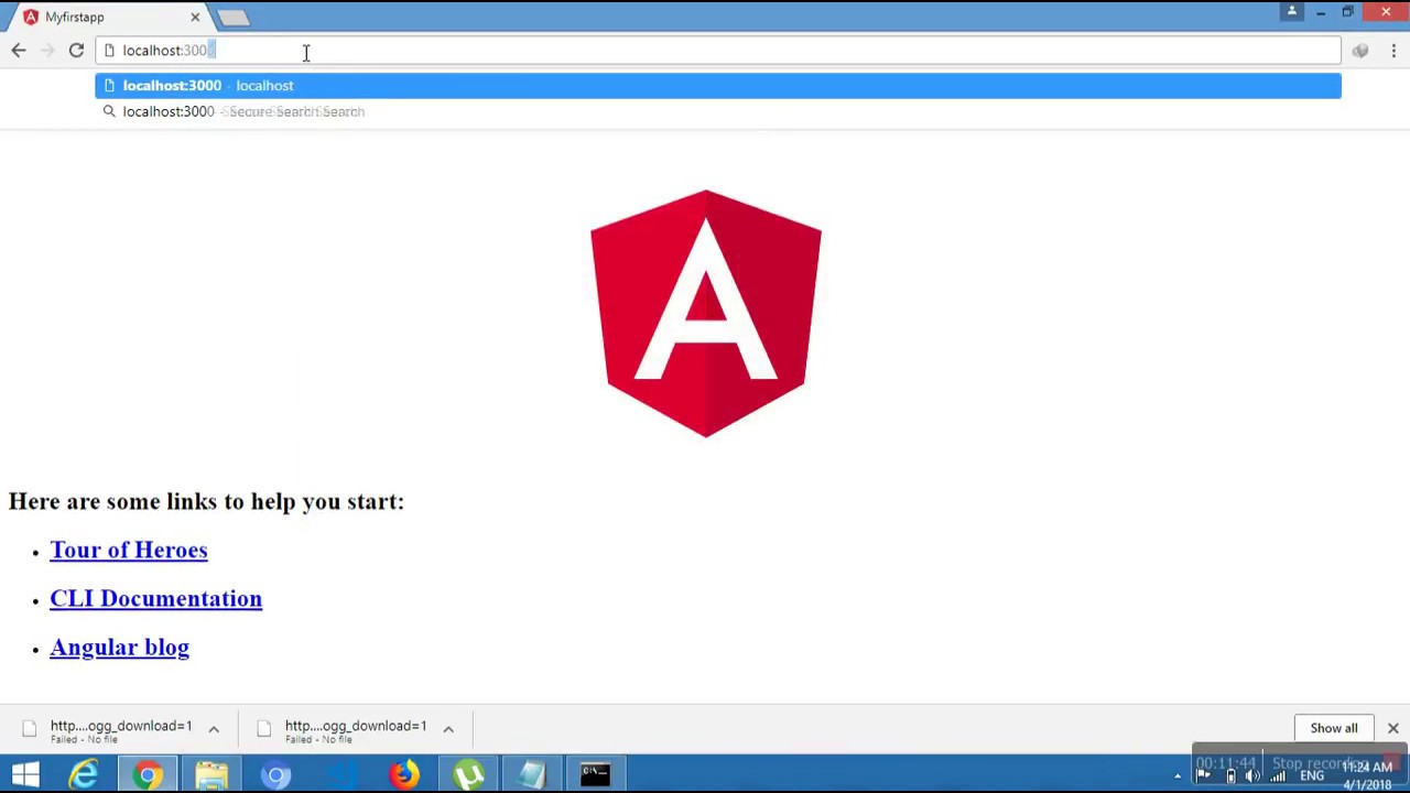 How to create new project and run in Angular 5 Video Tutorial-3(Hindi ...