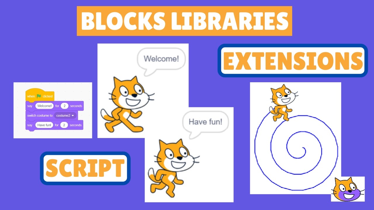 Scratch Tutorial with Skratchko | Lesson 2: An Intro to Blocks Libraries