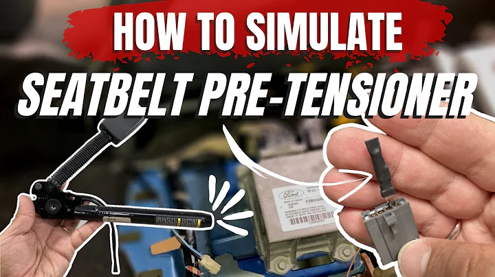 Seat Belt Pre-Tensioner Diagnostics | B 2292 Pretensioner | How to Simulate Seat Belt Pretensioner