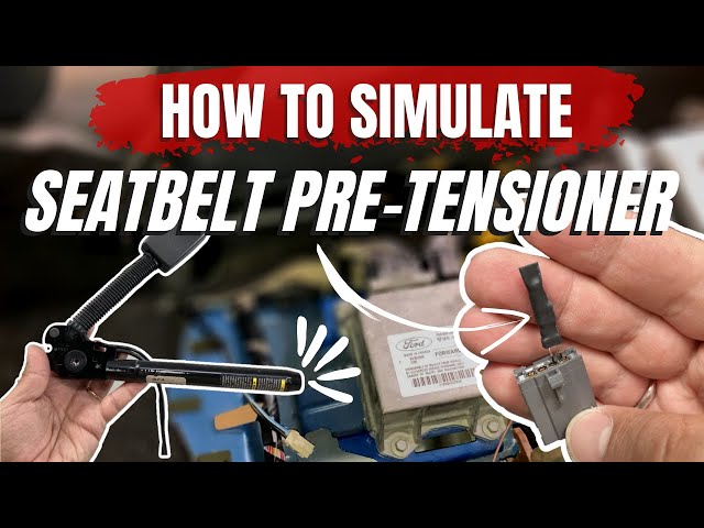 Seat Belt Pre Tensioner Diagnostics B 2292 Pretensioner How To Simulate You