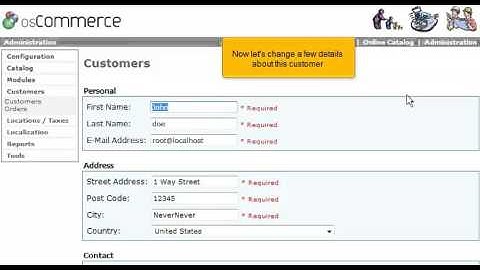How to manage your customers in osCommerce
