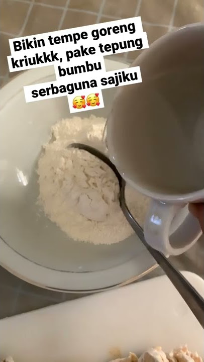 TEMPE GORENG KRIUKK/TEPUNG BUMBU SERBAGUNA SAJIKU/RENYAH/PRAKTIS/YOUTUBE PEMULA/VIDEO SHORTS
