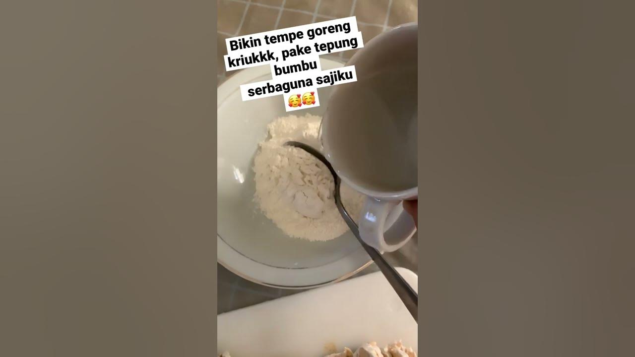 TEMPE GORENG KRIUKK/TEPUNG BUMBU SERBAGUNA SAJIKU/RENYAH/PRAKTIS/YOUTUBE PEMULA/VIDEO SHORTS