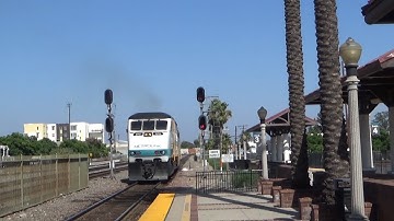 Eastbound Metrolink L.A.To Riverside F59PHI Ribbon Livery