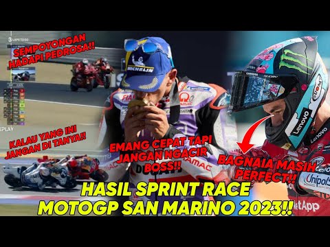 Hasil Sprint Race MotoGP San Marino 2023: Martin Menang Mudah🥇Bagnaia vs Pedrosa⚔️Marquez 10 Besar!!