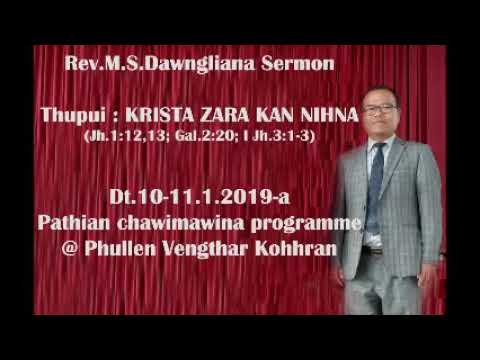 Rev.MS Dawngliana Sermon - Krista zara kan nihna