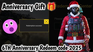 6TH ANNIVERSARY NEW REDEEM CODE COD MOBILE 2025 | CODM NEW REDEEM CODE CALL OF DUTY MOBILE 2025
