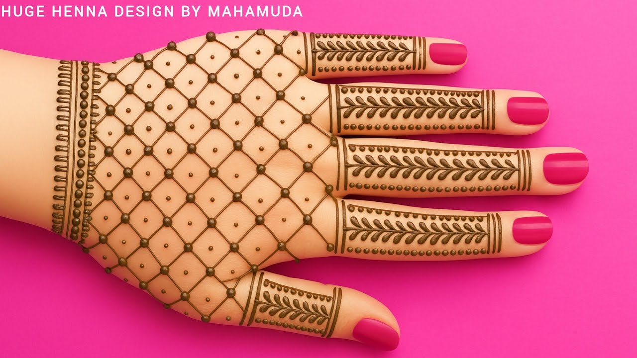 Unique Mehndi Design For Back Hand || Mehndi Ka Simple Design || Easy Mehndi Design 