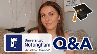 University of Nottingham Q&A | accommodation, drinking culture, making friends, nightlife!