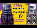 Sony music system comparison