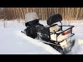 На Yamaha Viking- 540 по лесу и глубокому снегу.