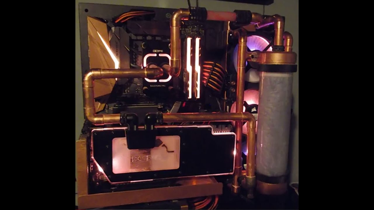 Ryzen Vega Water Cooled PC Copper Piping YouTube