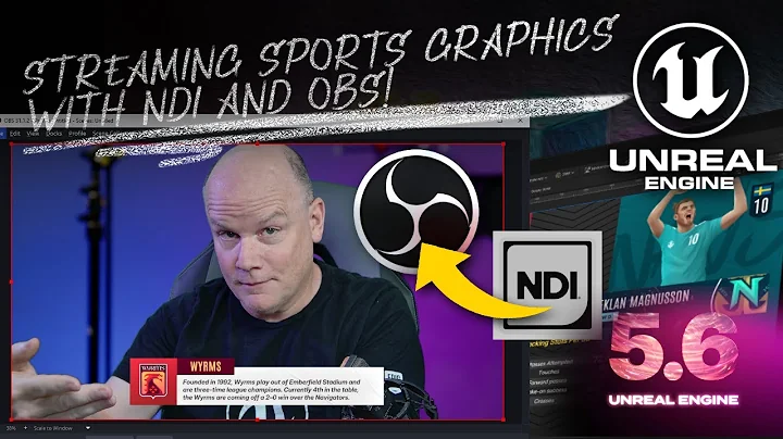 Unreal Sports Sample Streaming with NDI to OBS