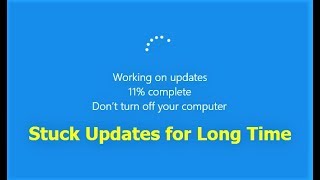 how to fix windows 10 update stuck on working on updates