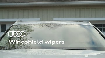 Using your Audi’s windshield wipers