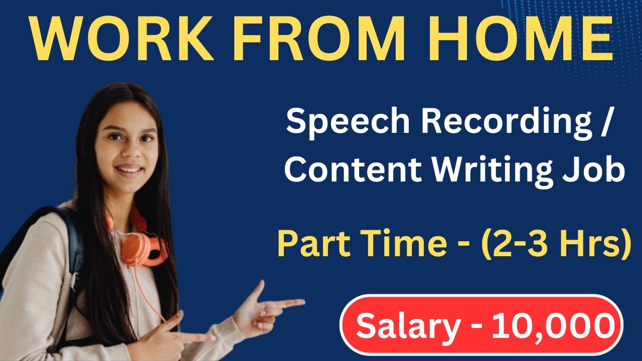 Part Time Work From Home Jobs For Freshers 2025 23 Hours Daily Work