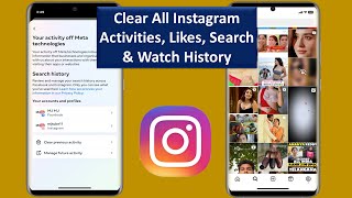 How to Clear All Instagram Activities, Likes, Search & Watch History