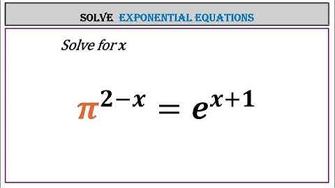 Solve Exponential Equations (1)