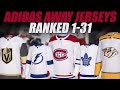 NHL Adidas Jerseys Ranked 1-31 (White)
