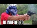 Shooting blindfolded with champion shooter, Jerry Miculek!