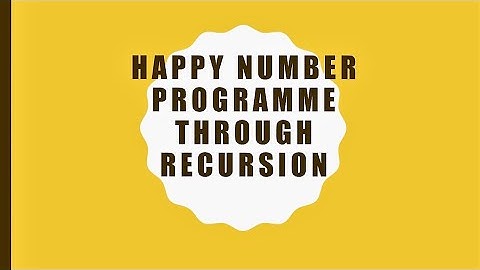 HAPPY NUMBER PROGRAM IN JAVA || WITH FULL PROGRAM IN COMMENT BOX || PRANJUL GUPTA ||