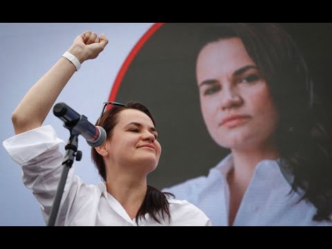 Svetlana Tikhanovskaya, the only remaining opposition candidate in the Belarusian presidential race