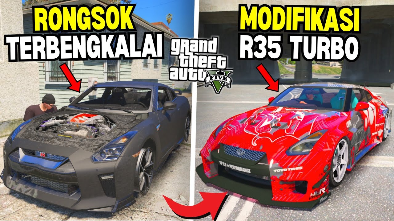 Aku Menemukan Mobil JDM Langka GTR R35 Rongsok Terbengkalai di Kota ...