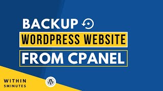 how to backup wordpress website from cpanel 2024 | backup wordpress website manually from cpanel