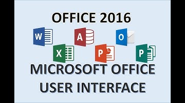 Microsoft Office 2016 - User Interface - How to Use Ribbon on Word Excel Access PowerPoint Publisher